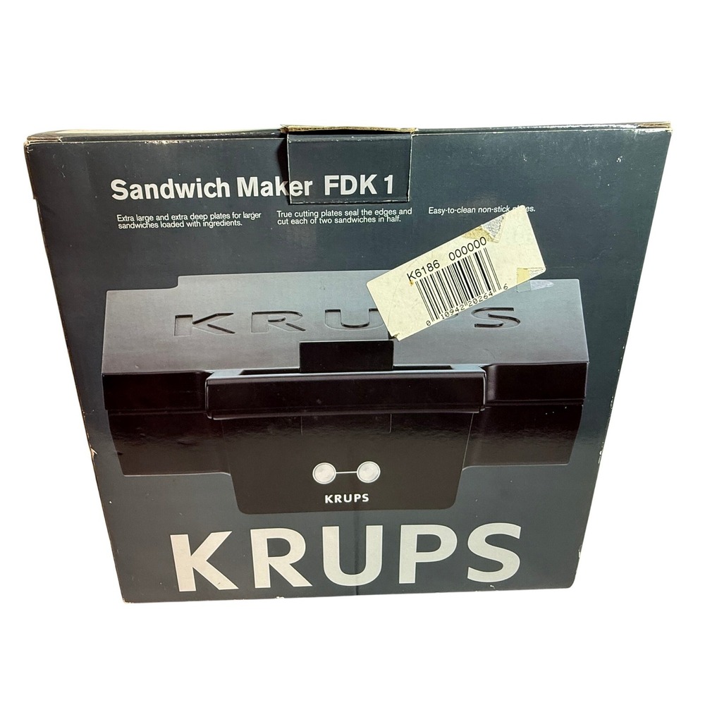 KRUPS FDK1 Sandwich Maker Deep Fill Non Stick Plates‎ Vertical Storage